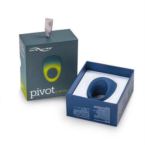 We-Vibe Pivot Rechargeable Silicone Vibrating Ring Blue